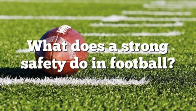 What does a strong safety do in football?