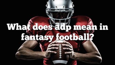 What does adp mean in fantasy football?