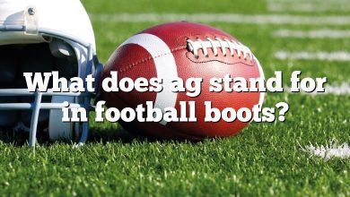 What does ag stand for in football boots?