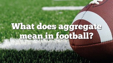 What does aggregate mean in football?