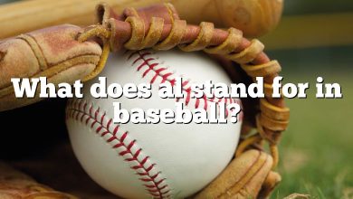 What does al stand for in baseball?