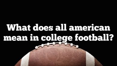 What does all american mean in college football?