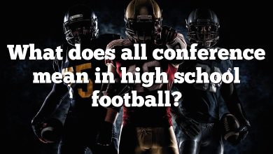 What does all conference mean in high school football?