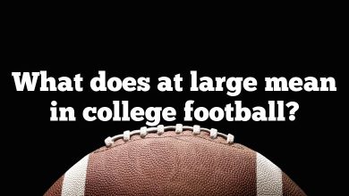 What does at large mean in college football?