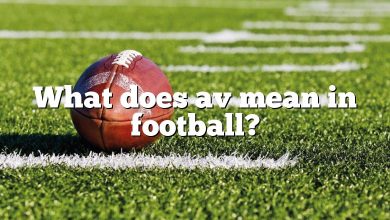 What does av mean in football?