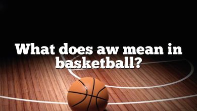 What does aw mean in basketball?