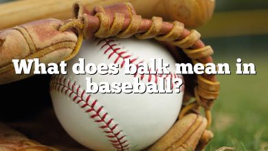 What does balk mean in baseball?