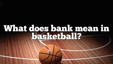 What does bank mean in basketball?