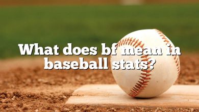 What does bf mean in baseball stats?