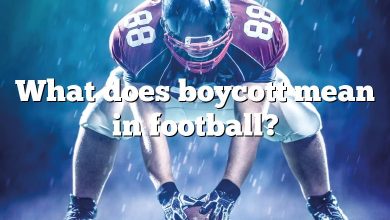 What does boycott mean in football?