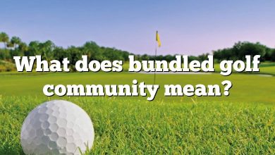 What does bundled golf community mean?