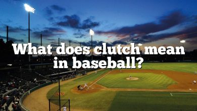 What does clutch mean in baseball?