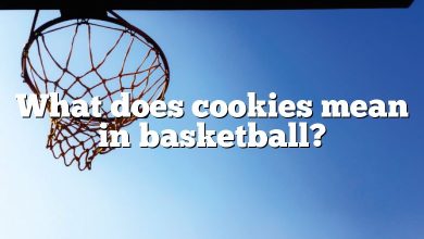 What does cookies mean in basketball?