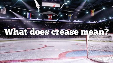What does crease mean?