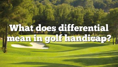 What does differential mean in golf handicap?