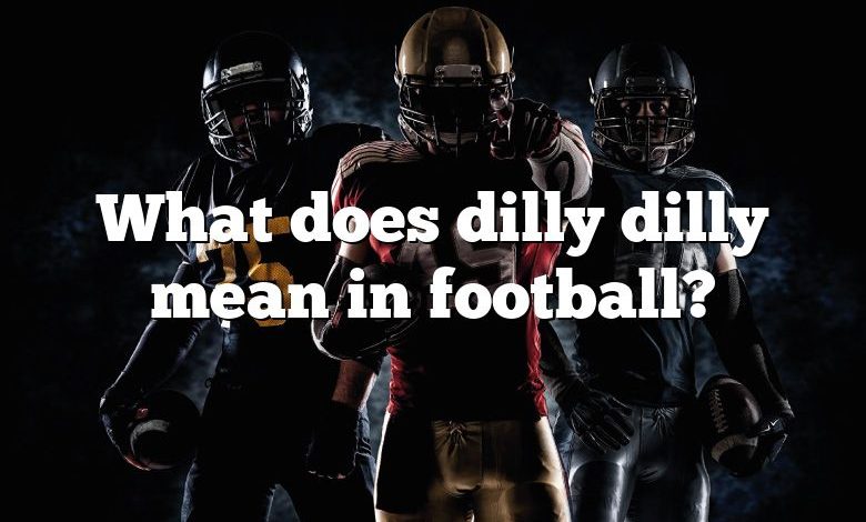 What does dilly dilly mean in football?