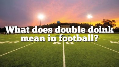 What does double doink mean in football?