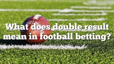 What does double result mean in football betting?