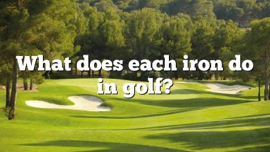 What does each iron do in golf?