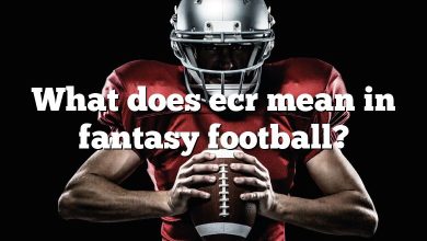 What does ecr mean in fantasy football?