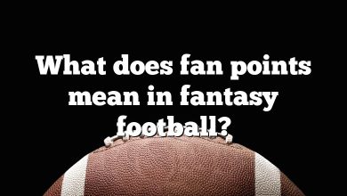 What does fan points mean in fantasy football?