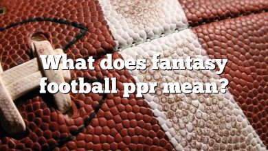 What does fantasy football ppr mean?