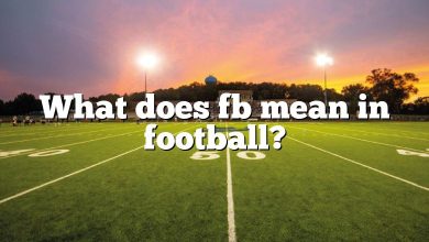 What does fb mean in football?