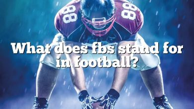 What does fbs stand for in football?