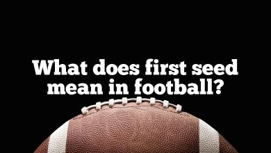 What does first seed mean in football?