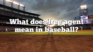 What does free agent mean in baseball?