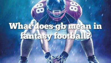 What does gb mean in fantasy football?