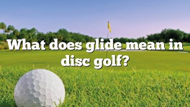 What does glide mean in disc golf?