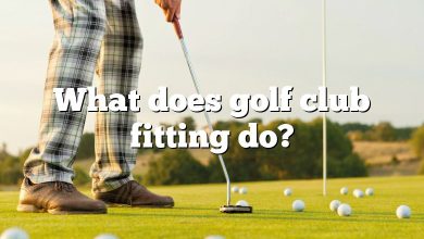 What does golf club fitting do?