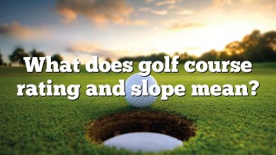 What does golf course rating and slope mean?