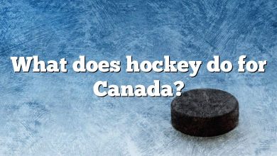 What does hockey do for Canada?