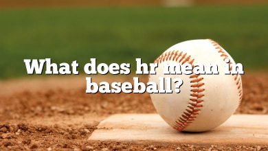 What does hr mean in baseball?