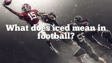 What does iced mean in football?
