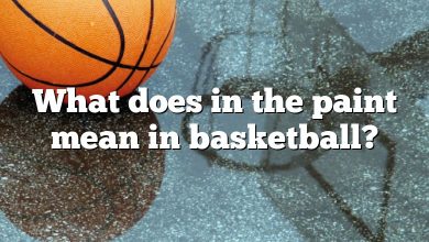 What does in the paint mean in basketball?