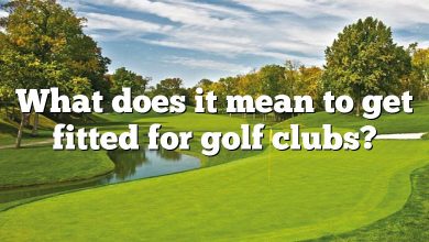 What does it mean to get fitted for golf clubs?