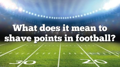 What does it mean to shave points in football?