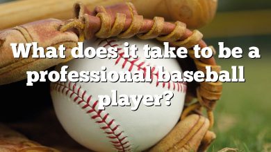 What does it take to be a professional baseball player?