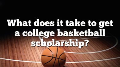 What does it take to get a college basketball scholarship?