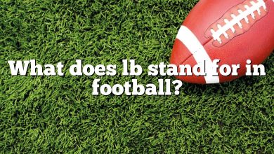 What does lb stand for in football?