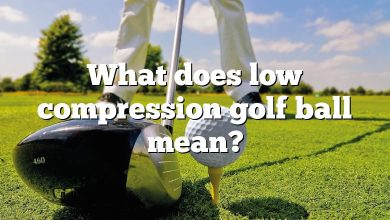 What does low compression golf ball mean?