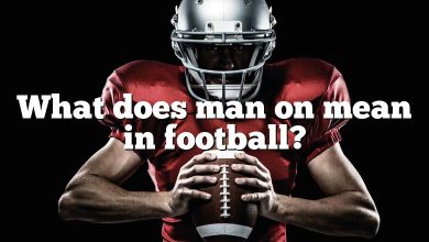 What does man on mean in football?