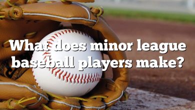 What does minor league baseball players make?