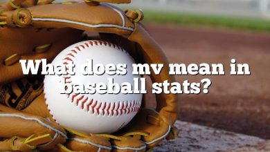 What does mv mean in baseball stats?
