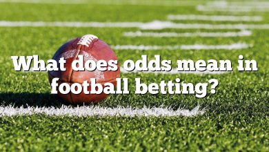 What does odds mean in football betting?