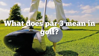 What does par 3 mean in golf?