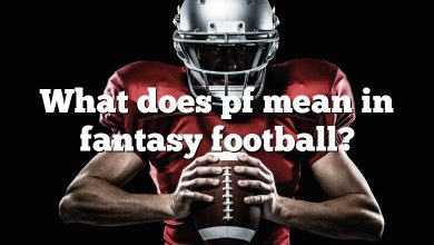 What does pf mean in fantasy football?